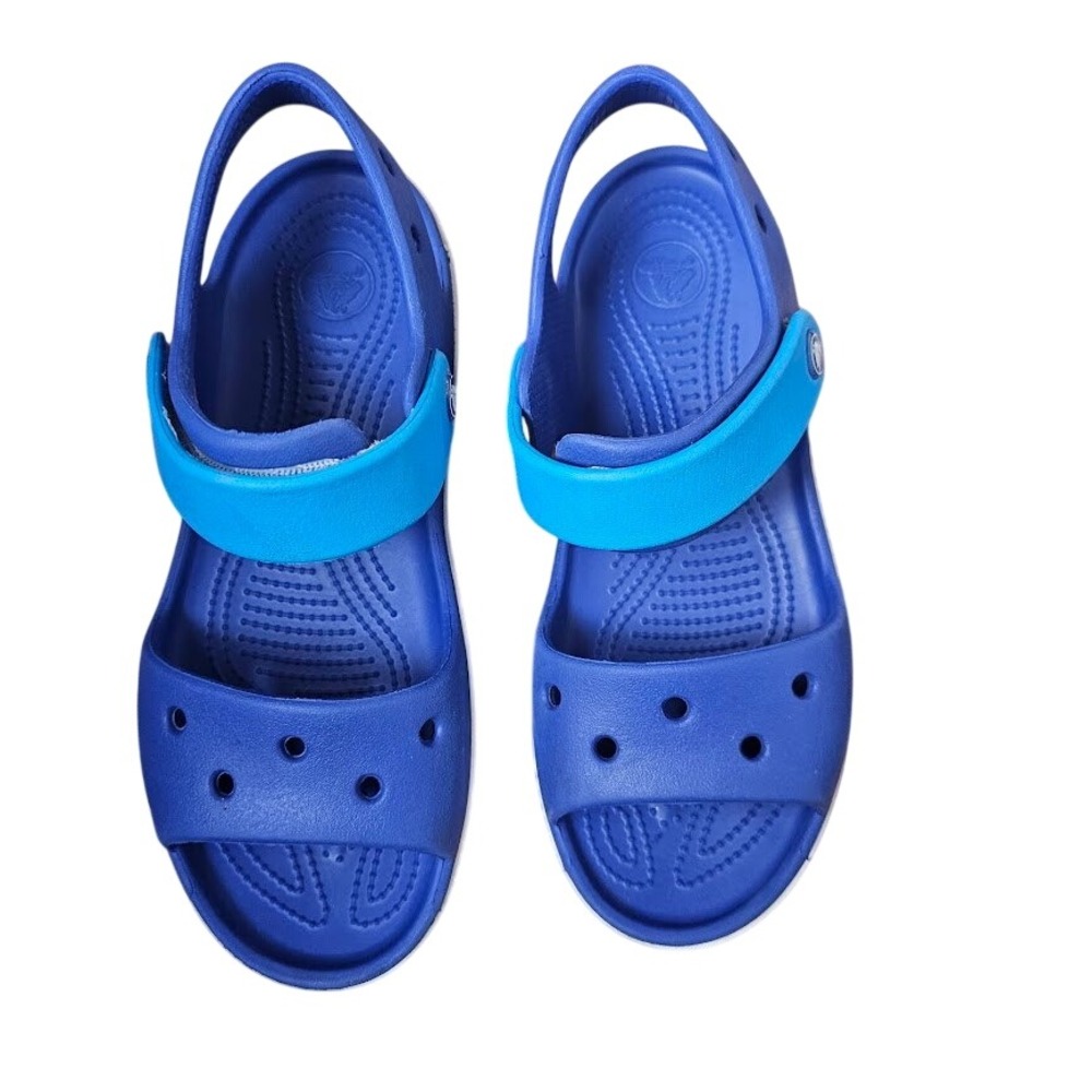 Crocs Crocband Blue Kids Sporty Sandals Kids Size J 3